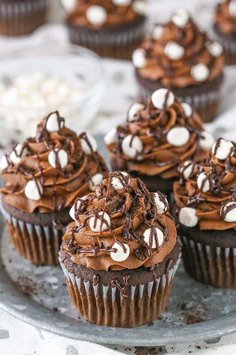 Mud Cupcakes, Chocolate Cupcakes Filled, Chocolate Cupcakes Moist, Chocolate Fudge Frosting, Fall Cupcakes, Mississippi Mud, Sweet Temptation, Fudge Frosting, Cupcake Recipes Chocolate