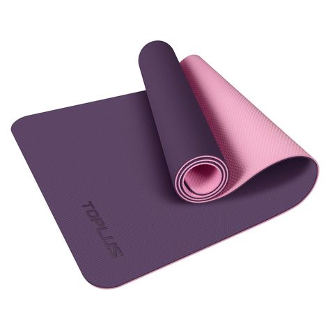 TOPLUS Yoga Mat, Upgraded Non-Slip Texture 1/4 inch Pro Yoga Mat TPE Eco Friendly Exercise & Workout Mat with Carrying Strap - for Yoga, Pilates and Floor: Amazon.com.au: Sports, Fitness & Outdoors Workout Mat, Fitness Mat, Physical Therapy Exercises, Yoga Mats Best, Yoga Mats Design, Floor Exercises, Basic Yoga, Mat Pilates, Types Of Yoga