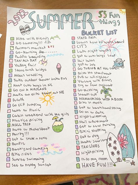 Hiking With Friends, Summer Wishlist, Cute Date Ideas, What To Do When Bored, Summer Bucket List, Bright Ideas, Bucket Lists, List Ideas, Summer Activities For Kids