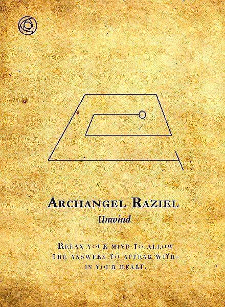 Archangel Raziel Symbol Angel Sigils, Archangel Raziel, Archangel Zadkiel, Angelic Symbols, The Archangels, Archangel Prayers, Healing Angels, Angel Prayers, Archangel Gabriel