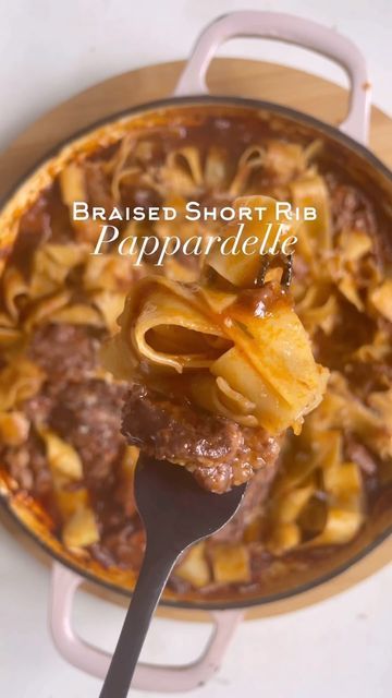 Braised Beef Short Ribs Pappardelle, Short Rib Stroganoff Recipe, Braised Short Rib Pappardelle, Short Rib Pappardelle, Short Ribs Recipe Oven, Short Rib Recipes Oven, Ribs Recipe Oven, Boneless Beef Ribs, Fall Sunday