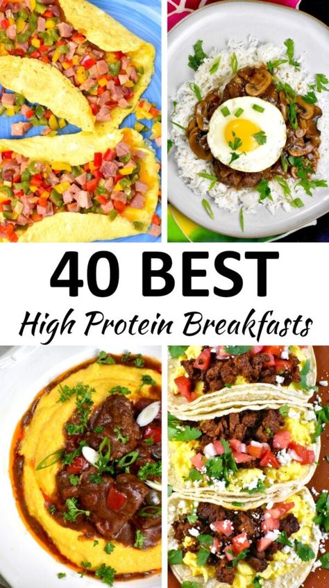 Breakfast For Building Muscle, High Protein Breakfast No Carb, Health High Protein Breakfast, Quick High Protein Breakfast Ideas, Proteins For Breakfast, Dairy Free Protein Breakfast Ideas, High Protein High Volume Breakfast, 500 Calorie High Protein Breakfast, Protein Full Breakfast