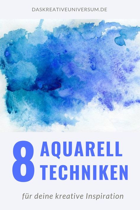 8 Aquarell Techniken für bessere Ergebnisse: In dieser Aquarell Anleitung erfährst du, welche Techniken du einsetzen kannst, um bessere Aquarelle zu malen. Watercolor Painting Easy, Diy Techniques And Supplies, Diy Techniques, Aspiring Artist, Happy Paintings, Types Of Painting, Golden Girl, Watercolour Tutorials, Art Tutorial