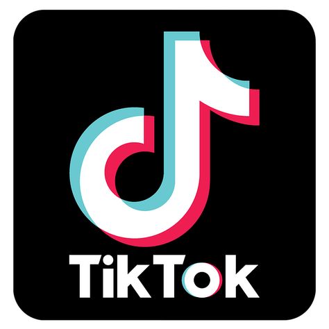 Tiktok Logo, Tik Tok, Black And White, Red, Pink, White, Black