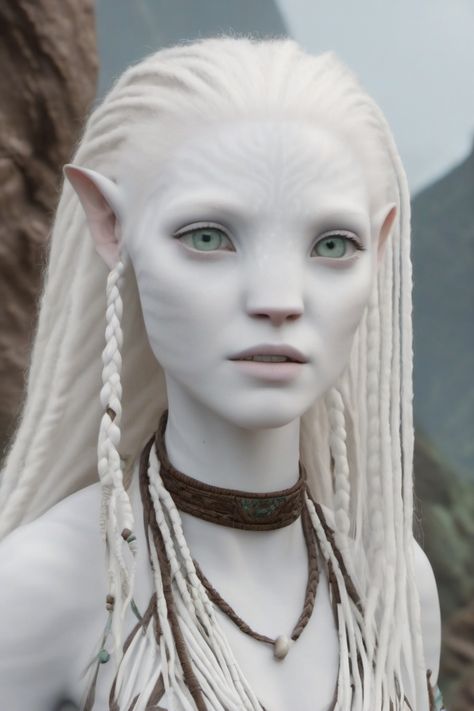 Na'avi Avatar Oc, White Avatar Navi, White Navi Avatar, Albino Navi Oc, Avatar Dr Shifting, Albino Aesthetic, White Avatar, Na'vi Oc, Avatar Cosplay