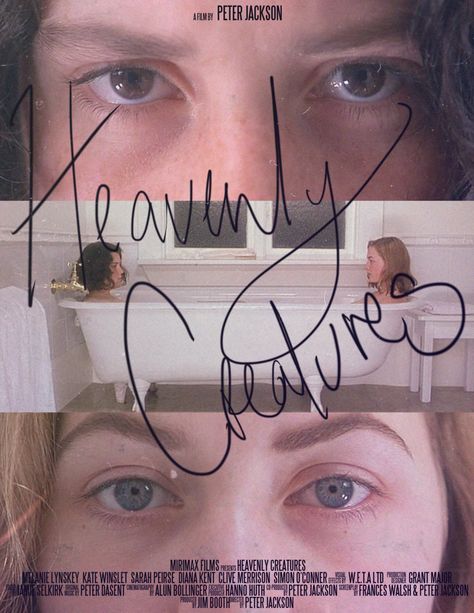 'Heavenly Creatures' (1994) Heavenly Creatures 1994, May Movie, Heavenly Creatures, Peter Jackson, Wedding Poster, Film Poster Design, Septième Art, I Love Cinema, Cinema Posters