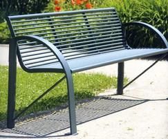 Metal Outdoor Bench, Stainless Steel Bench, Litter Bin, Steel Bench, Furniture Design Chair, Garden Frame, Design Chair, Powder Coated Metal, Metal Bench