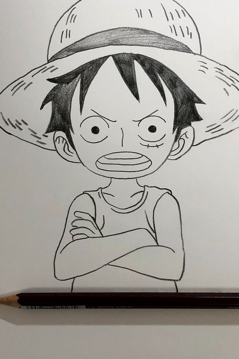 Draw kid luffy from onepiece https://youtu.be/iVW5j-eoxqU Luffy Draw, Luffy Kid, Luffy Drawing, Drawing Sketch For Kids, Anime Drawing Sketches, One Piece Full, Children Sketch, Pencil Drawings Easy, Basic Drawing