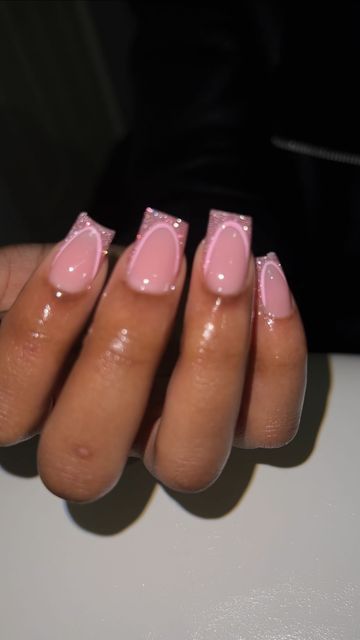 Cute Birthday Nails Acrylic Short, Nail For 13 Year, Nail Ideas 13 Yo, Short Biab Nails Winter, Birthday Biab Nails, Nail Inspo Biab, Short Birthday Nail Designs, Biab Nails Pink, Cute Bday Nails