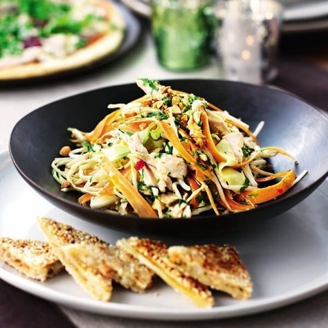 Bang bang turkey coleslaw Marcus Wareing Recipes, Cabbage Salads, Interesting Salads, Marcus Wareing, Christmas Leftovers, Xmas In July, Healthy Lunches For Work, Lunches For Work, Christmas Turkey