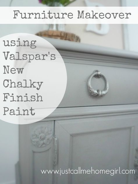 Valspar's New Chalky Finish Paint Makeover using Woolen Stockings Valspar Chalk Paint, Chalk Paint Colors Furniture, Paint Makeover, Chalky Finish Paint, Chalky Paint, Bedroom Furniture Makeover, Painted Furniture Colors, Chalk Paint Colors, Painting Furniture