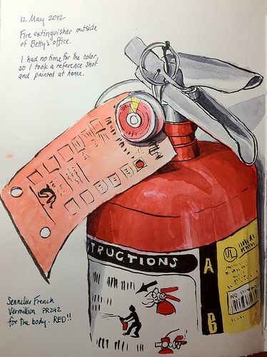 Everyday Items Art, Fire Illustration Draw, Fire Extinguisher Drawing, Fire Extinguisher Art, Fire Extinguisher Logo, Fire Extinguisher Illustration, Fire Extinguisher Use, Project Cover Page, Chemistry Projects