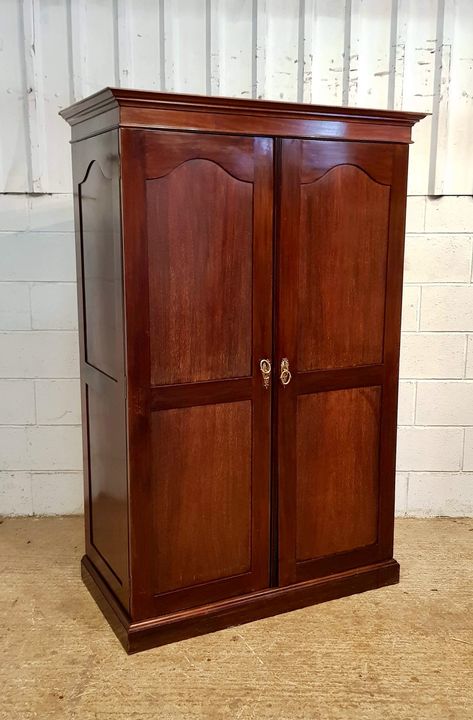 Antique Edwardian Mahogany Gents Double Wardrobe Compactum C1900 | 556220 | Sellingantiques.co.uk Luxury Wardrobe Design, Bed Furniture Set, Bedroom Moodboard, Antique Wardrobe, Teak Wood Furniture, Modern Cupboard Design, Luxury Wardrobe, Double Wardrobe, Wooden Wardrobe