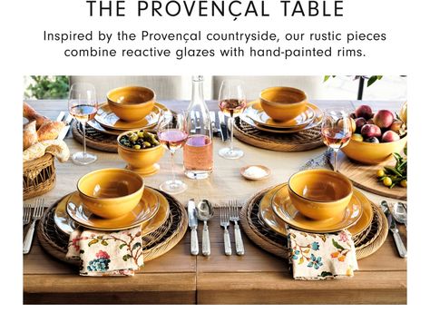 Set Your Table | Williams Sonoma Silverware Sets, Yellow Dinnerware, Antique Flatware, Cool Kids Bedrooms, Pantry Wall, William Sonoma, Boy Bedroom Design, Kids Pottery, Reactive Glaze