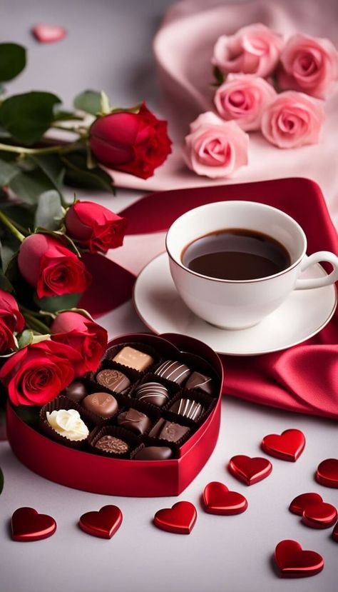 Caught In A Bad Romance, Coffee And Roses, Roses Valentines Day, Good Morning Coffee Gif, Chocolate Dreams, Coffee Images, Still Single, Bad Romance, Valentine's Day Recipes