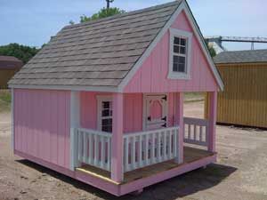 portable+playhouses | Quality Portable Buildings Pink Shed, Exterior Garden Design, Dulux Feature Wall, Exterior Design Backyard, Garden Shed Interiors, Backyard Cabin, Exterior Garden, Trim Ideas, Craft Shed