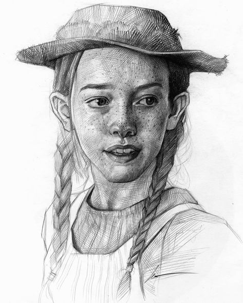 Scan my lovely Anne. Enjoy the details.  #annewithane #fanart #amybethmcnulty #illustration #picture #smltart #рисование #portrait… Time And Patience, Charcoal Art, Anne Shirley, Figure Sketching, Anne With An E, Nature Drawing, Artist Portfolio, Drawing Images, Anne Of Green Gables