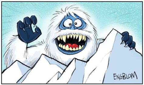 The Abominable Snow Monster (a.k.a. The Bumble) by https://www.deviantart.com/mengblom on @DeviantArt Abominable Snowman Rudolph, Bumble Rudolph, Bumble The Abominable Snowman, Rudolph Coloring Pages, Christmas Hallway, Rudolph Red Nosed Reindeer, Snow Monster, Christmas Window Painting, Christmas Rocks