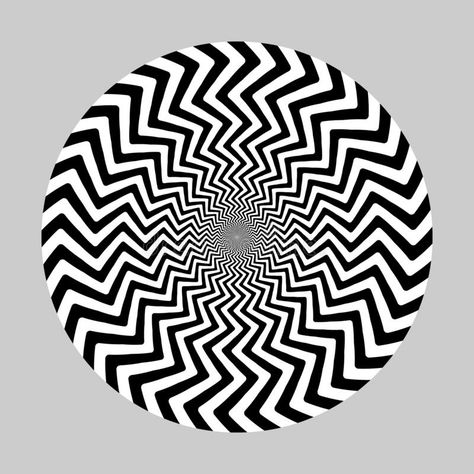 Geometric optical illusion. white and black circle pattern vector illustration Optical Illusions Art Circle, Optical Illusion Circle, Circle Illusion, Black And White Illusions, Optical Illusions Drawings, Amazing Optical Illusions, Meditation Design, Eye Illusions, Illusion Wallpaper