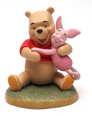 A Hug Feels Best When It's From You - Winnie The Pooh And Friends ... Winnie The Pooh Figurines, Piglet Disney, Winnie The Pooh And Piglet, Winnie The Pooh Cake, Mickey Mouse Images, Pooh And Piglet, Disney Pooh, Bear Statue, Cute Winnie The Pooh