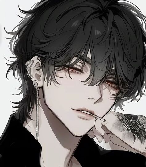 Vampire Male Oc Art, Male Character Art Brown Hair, Kooleen Art Male, Crazy Anime Characters, Cute Male Pfp, Hot Male Characters, Anime Guy Art, Handsome Anime Characters, Anime Male Pfp