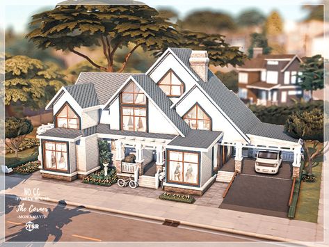 The Sims 4 Growing Together, Sims 4 Growing Together, Sims 4 Family House, Family Of 8, Lotes The Sims 4, House Minimal, The Sims 4 Lots, Modern Family House, Sims 4 Family