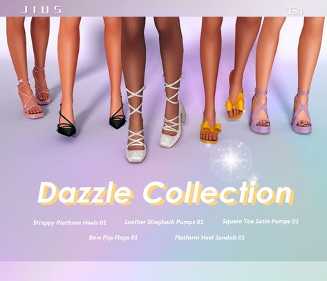 Jius Sims, Mod Shoes, Sims 4 Cas Mods, Strappy Platform Heels, The Sims 4 Pc, Cc Shoes, Sims 4 Cc Shoes, Tumblr Sims 4, Sims 4 Characters