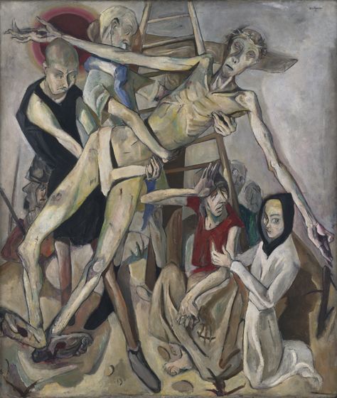 Max Beckmann. Descent from the Cross. 1917 | MoMA Max Oppenheimer, Descent From The Cross, Ludwig Meidner, Antoine Bourdelle, George Grosz, New Objectivity, Max Beckmann, Emil Nolde, Degenerate Art