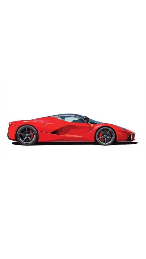 Car Side View, Car Animation, Ferrari Laferrari, Car Artwork, Cool Car Pictures, Car Side, Car Illustration, Best Luxury Cars, Car Drawings