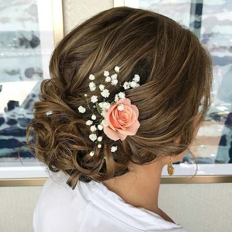 Floral Updo, Romantic Hair Accessories, Bridesmade Hair, Bride Hairstyles Updo, Bridesmaid Hair Ideas, Bridesmaid Hair Flowers, Formal Hairstyles Updo, Bridemaids Hairstyles, Floral Hair Accessories