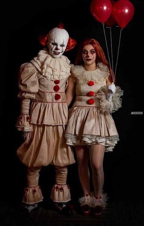 Halloween Costumes Spooky Scary, Halloween Costumes It Clown, Penniwyse Costume, Diy Scary Clown Costume Men, Penny Wise Couple Costume, Halloween Costume Men Scary, Diy Scary Clown Costume, It Costume Women, It Costume Clown Women