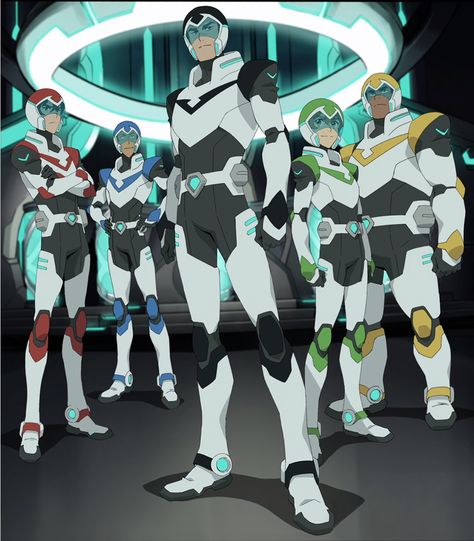 Shiro, Pidge, Hunk, Keith and Lance the Paladins of Voltron from Voltron Legendary Defender Voltron Armor Reference, Voltron Paladins Together, Paladin Armor Voltron, Paladins Of Voltron, Voltron Legendary Defender Fanart, Voltron Defender Of The Universe, Voltron Concept Art, Voltron Paladin Armor, Voltron Armor