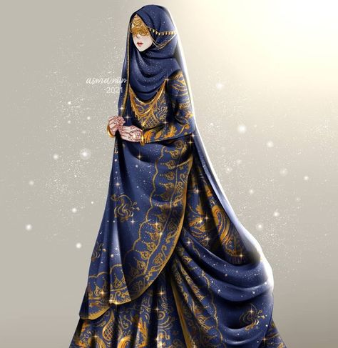 Formal Id Picture, Knight Outfit, Queen Outfit, Hijab Cartoon, Digital Portrait Art, Fashion Illustration Dresses, Islamic Girl, Dress Drawing, Hijabi Girl