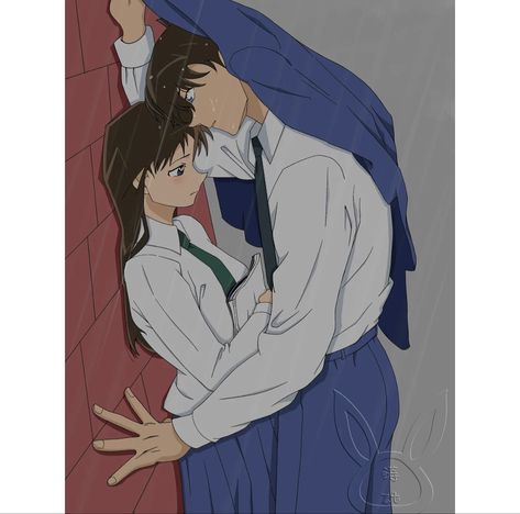 Ran And Shinichi Fanart, Conan Quotes, Detective Conan Quotes, Ran X Shinichi, Detective Conan Ran, Conan Ran, Shinichi And Ran, Ran And Shinichi, Hot Fan