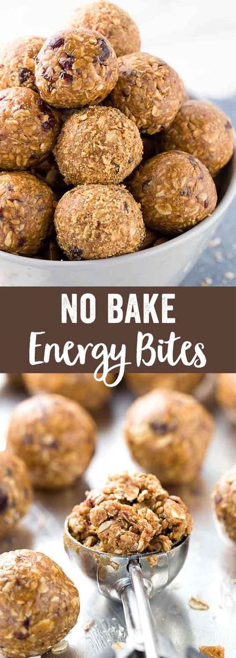 No bake energy bites packed with protein and nutritious ingredients for your on the go lifestyle. These healthy little snacks offer a quick boost, perfect for slow afternoons or recovering from a workout. via @foodiegavin No Bake Energy, Healthy Afternoon Snacks, Energy Bites Recipes, No Bake Energy Bites, Healthy Protein Snacks, Energy Ball Recipe, Recipes Snacks, Healthy Vegan Snacks, Protein Balls