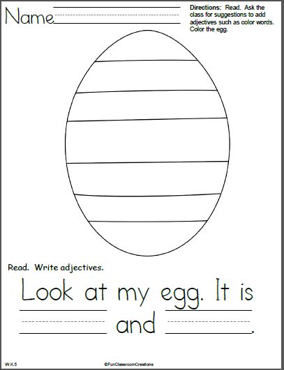 Easter Writing Activities For Kids, Easter Writing Activities For Preschool, Easter Writing Kindergarten, Easter Writing Prompts, Kindergarten Easter Crafts, Trace The Numbers, Read And Color, Easter Writing, Numbers To 20