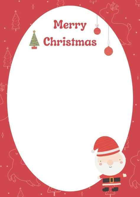 😄==> Download Free Template On Canva <==😄 . 😄==> https://www.canva.com/p/itim2101/ <==😄 . a4,blank,page border,paper,printable,christmas,note,notes,santa claus,page,round,shape,merry christmas,border Border Paper Printable, A4 Template, Christmas Note, Christmas Border, Page Borders, Paper Printable, Borders For Paper, Blank Page, Printable Christmas