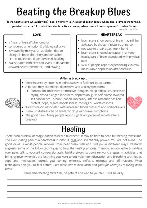 Writing Therapy For Couples, Breakup Therapy Worksheet, Therapy For Breakups, Breakup Worksheet, Marriage Counseling Worksheets Free Printable, Breakup List, Break Up Journal, Counseling Worksheets Therapy Tools, Couples Counseling Worksheets