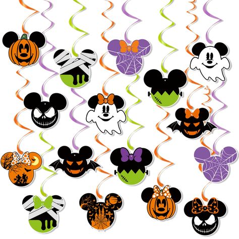 Halloween Mickey Birthday Party, Mickey Mouse Spooky Birthday, Disney Halloween Decorations Indoor, Halloween Minnie Mouse Party, Mickey Mouse Trunk Or Treat Ideas, Minnie Mouse Halloween Birthday Party, Mickey Halloween Birthday Party, Disney Halloween Birthday Party, Mickey Halloween Decorations