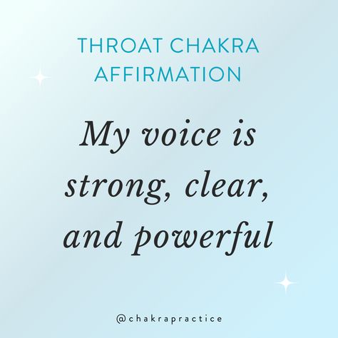 Regular positive affirmations can reprogramme your mental pathways for the better! 🤯 Use this #throatchakra affirmation to support authentic communication throughout your day. 💘 Visit Chakra Practice for more #manifestation affirmations ✨ #affirmations #manifestation #chakra #chakrahealing #affirmationoftheday #affirmationquotes #positivevibes #growthmindset #quotestoliveby Authenticity Affirmations, Manifest Communication, Communication Affirmations, Voice Affirmations, Chakra Workshop, Throat Chakra Affirmation, Manifestation Chakra, Sacral Chakra Affirmation, Vision Board Words