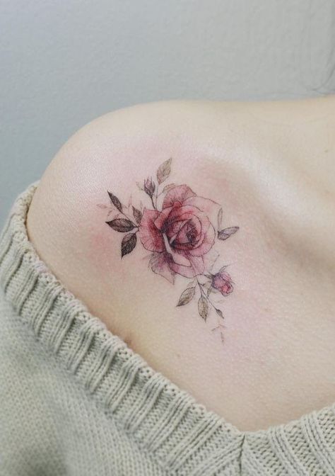 Tattoo Tulip, Tatoo Dog, Daisy Tattoo Designs, Side Tattoos Women, Purple Tattoos, Simple Tattoos For Women, Tulip Tattoo, Rose Shoulder Tattoo, Fairy Tattoo Designs