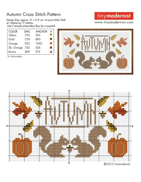 Cross Stitch Wreath Pattern Free, Autumn Cross Stitch, Autumn Cross Stitch Patterns, Fall Cross Stitch, Free Cross Stitch Charts, Stitch Stuff, Yarn Painting, Xstitch Patterns, Cross Stitch Freebies