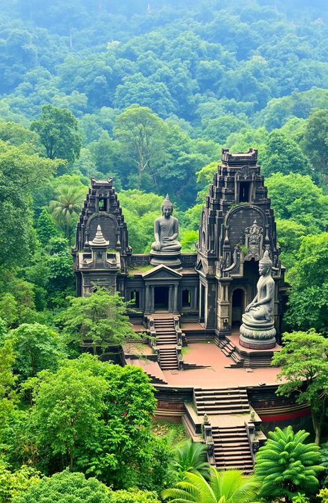 Ancient Chinese Temple, Chinese Artefacts, Chinese Temple, Buddha Statues, Ancient Temples, Ancient Chinese, Chinese Culture, Chinese Art, In The Middle