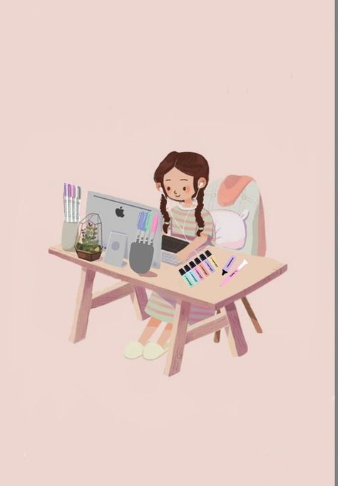 Animated Wallpaper, Illustration Art Girl, Girly Art Illustrations, Cute Little Drawings, Dreamy Art, Cartoon Character Design, Kawaii Wallpaper, Girls Cartoon Art, Cartoon Pics