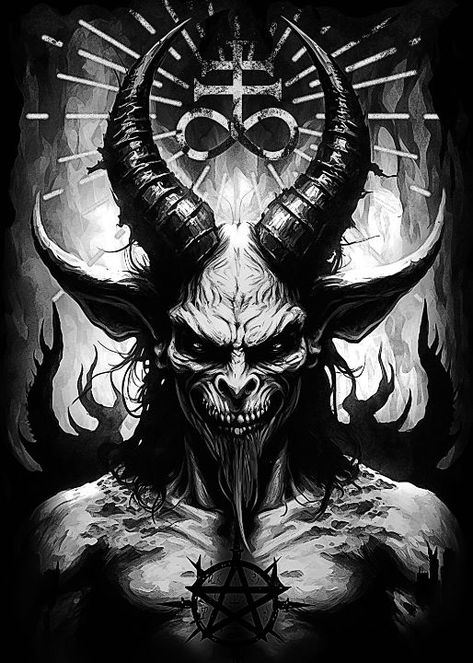 Gothic Occult Manga Devil 666 Satan - Anass Benktitou Satanic Wallpaper Iphone, Satanic Wallpaper, Wallpaper Iphone Dark, 90s Wallpaper Hip Hop, Devil Tattoo, Wallpaper Cat, Gothic Fonts, Tattoo Font, Occult Art