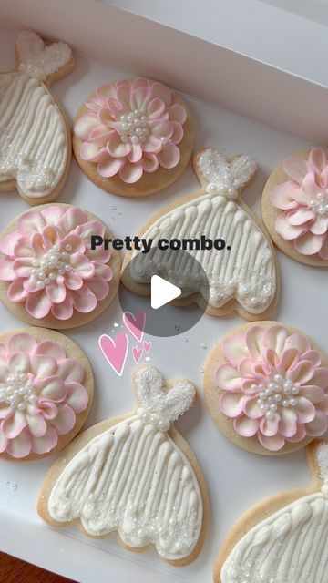 Bridal Cookies, Shower Combo, Cookies Decorated, Sugar Cookies Decorated, Decorated Cookies, Sweets Treats, Cookie Decorating, Shower Ideas, Butter Cream