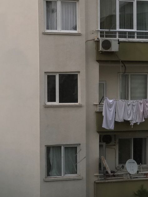 Laundry hanging from a balcony Balcony Clothes Line, Laundry Hanging, White Laundry, Aesthetic Dream, The Balcony, Clothes Line, Balcony, Tower, Media