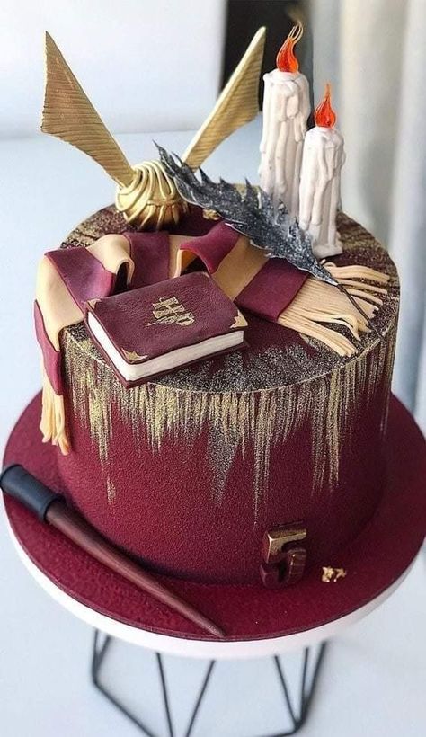 Harry Potter Cake Ideas, Harry Potter Birthday Cake Ideas, Gateau Harry Potter, Harry Potter Snacks, Harry Potter Birthday Cake, Sofia Party, About Harry Potter, 32 Birthday, Cute Harry Potter