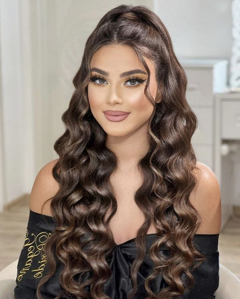 Formal Hairstyles For Long Hair, Long Hair Wedding Styles, Prom Hairstyles For Long Hair, Hairdo For Long Hair, Easy Hairstyles For Long Hair, Prom Hairstyles, Party Hairstyles, Long Curly Hair, Stylish Hair