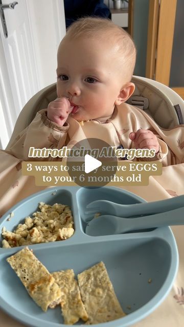 Baby Leo on Instagram: "Introducing eggs early can be part of a strategy to reduce allergy risks. Here are some of the ways to serve EGGS safely to your baby 🍳 

#babytips #babyfood #foodallergen #babyledweaning #blw #blwrecipes #blwideas #blwinspiration #babyled #babyledweaningideas #weaningjourney #weaningbaby #motherhood #parentingtips #firsttimemon #momlife #momhack #momtips #babyhacks #breastmilk" How To Introduce Allergens To Baby, Eggs For 6 Month Old Baby, 7 Month Old Baby, Baby Snacks, 6 Month Old Baby, Baby Weaning, Food Allergens, 6 Month Baby, 6 Month Olds